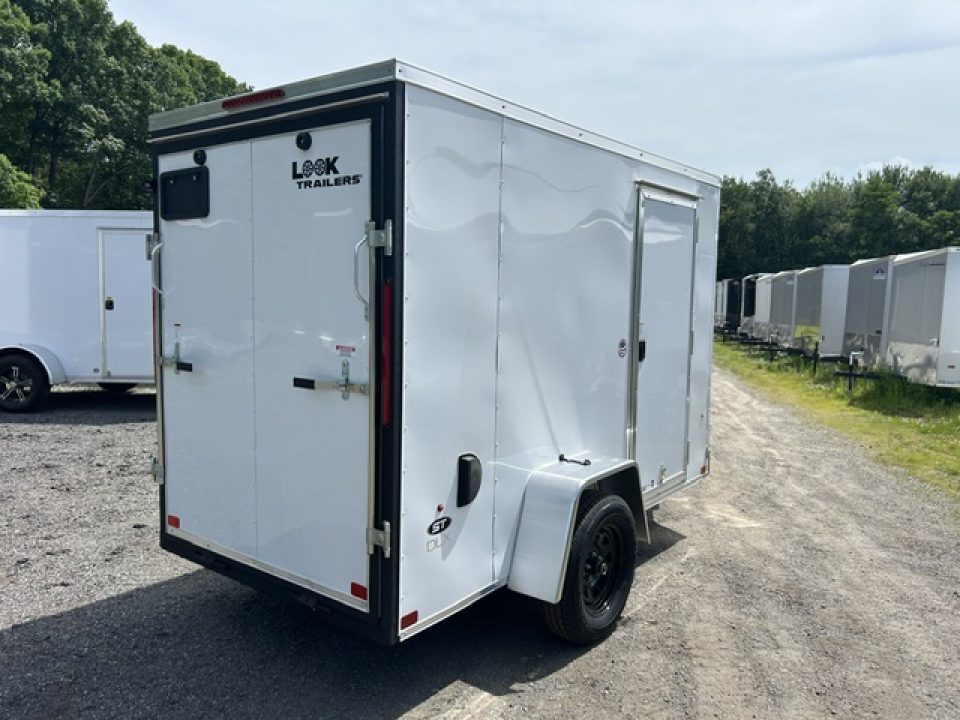 New 2026 Look Trailers 5X10 , 2,990 GVWR White Cargo / Enclosed Trailer