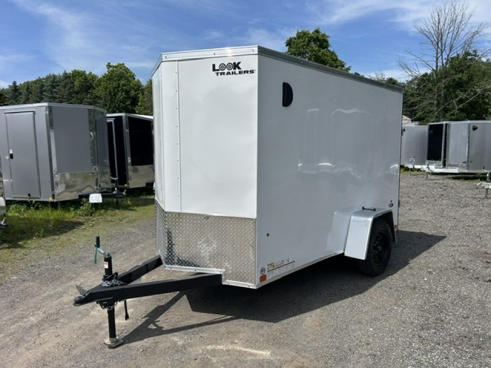 New 2026 Look Trailers 5X10 , 2,990 GVWR White Cargo / Enclosed Trailer