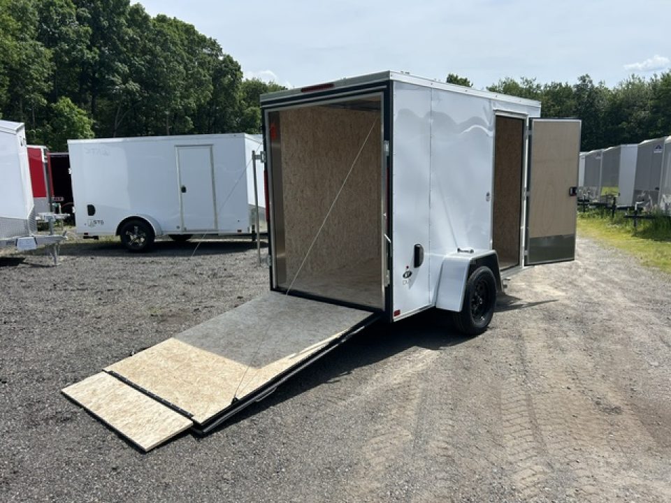 New 2026 Look Trailers 5X10 , 2,990 GVWR White Cargo / Enclosed Trailer