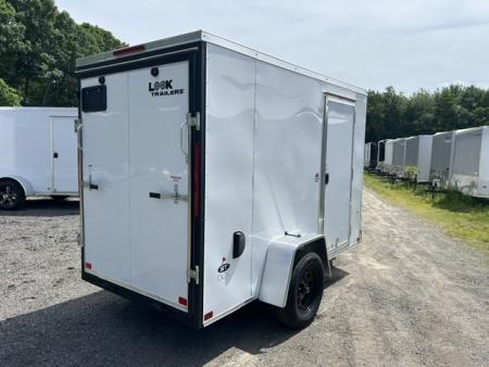 New 2026 Look Trailers 5X10 , 2,990 GVWR White Cargo / Enclosed Trailer