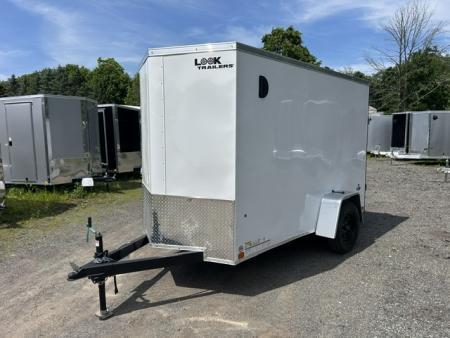 New 2026 Look Trailers 5X10 , 2,990 GVWR White Cargo / Enclosed Trailer
