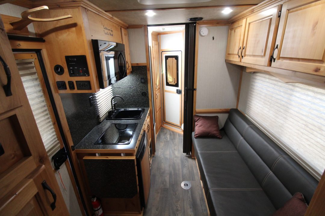 Used 2021 Trails West 8x13 Living Quarters 2 Horse Trailer - EXCELLENT CONDITION