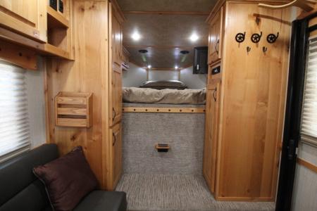 Used 2021 Trails West 8x13 Living Quarters 2 Horse Trailer - EXCELLENT CONDITION