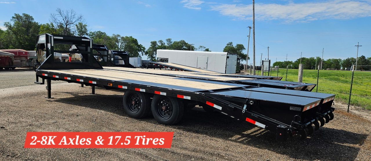 New 2027 Good Guys Trailers 102" x 25' Low-Pro w/8K Axles Flatbed Trailer