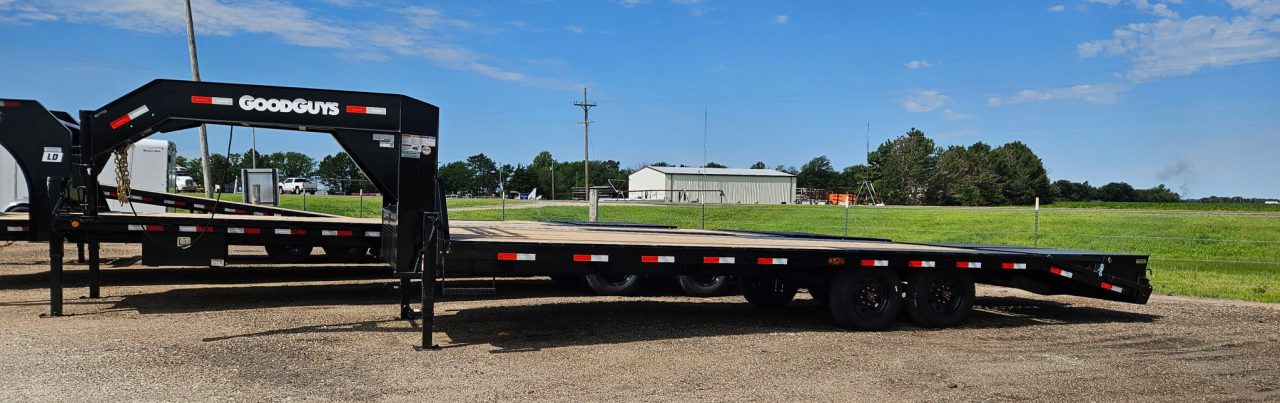 New 2027 Good Guys Trailers 102" x 25' Low-Pro w/8K Axles Flatbed Trailer