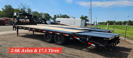 New 2027 Good Guys Trailers 102  x 25' Low-Pro w/8K Axles Flatbed Trailer