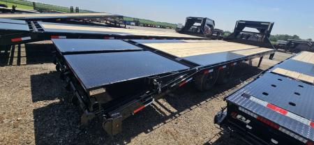 New 2027 Good Guys Trailers 102" x 25' Low-Pro w/8K Axles Flatbed Trailer