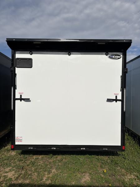 New 2026 ITI Cargo 8.5 X 24 XE Flat Top V-Nose Car Hauler 10K (Composite White/Black Trim )