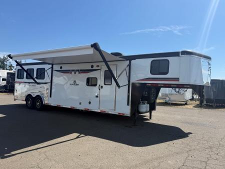 Used 2023 Bison Ranger 3 Living Quarters Horse Trailer