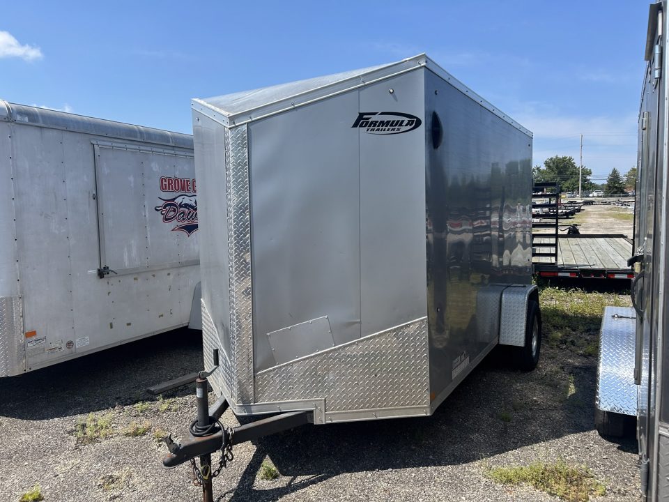 Used 2021 Formula Trailers 6 X 12 FT CARGO TRAILER WITH RAMP DOOR