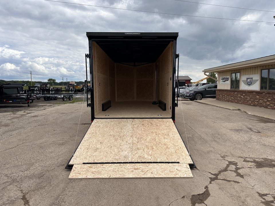 New 2027 US Cargo 7.5x18 Scout V-Nose 7k w/7ft Hgt, Ramp Door, & Blackout Pkg Cargo / Enclosed Trailer