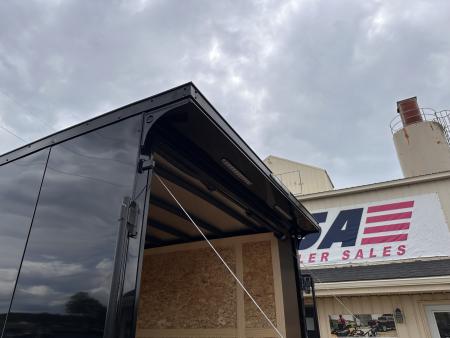 New 2027 US Cargo 7.5x18 Scout V-Nose 7k w/7ft Hgt, Ramp Door, & Blackout Pkg Cargo / Enclosed Trailer
