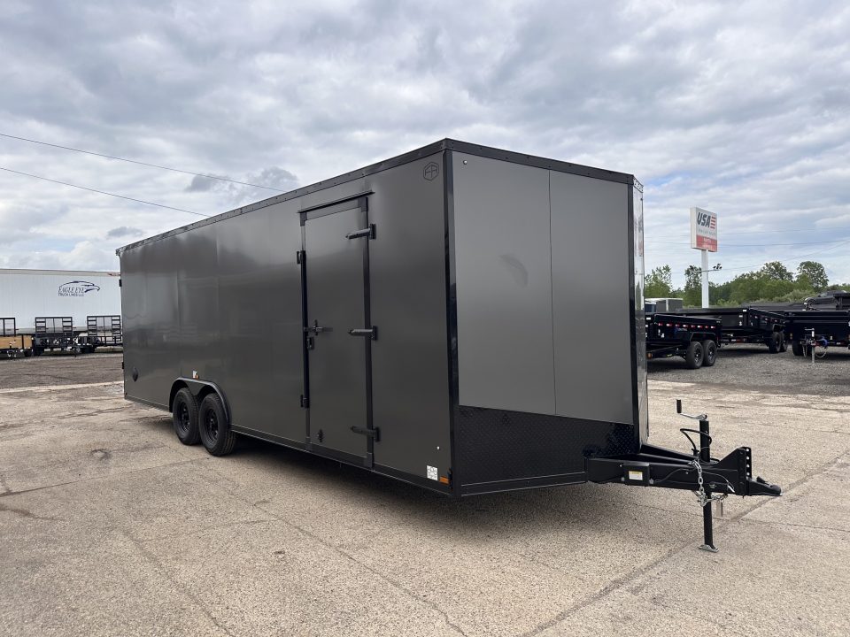 New 2027 US Cargo 8.5x24 Scout V-Nose 10K w/7ft Hgt, Ramp Door & Blackout Pkg Cargo / Enclosed Trailer
