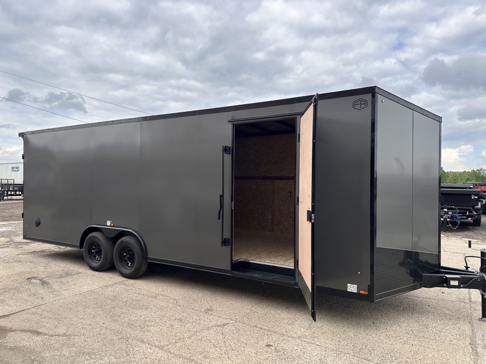 New 2027 US Cargo 8.5x24 Scout V-Nose 10K w/7ft Hgt, Ramp Door & Blackout Pkg Cargo / Enclosed Trailer