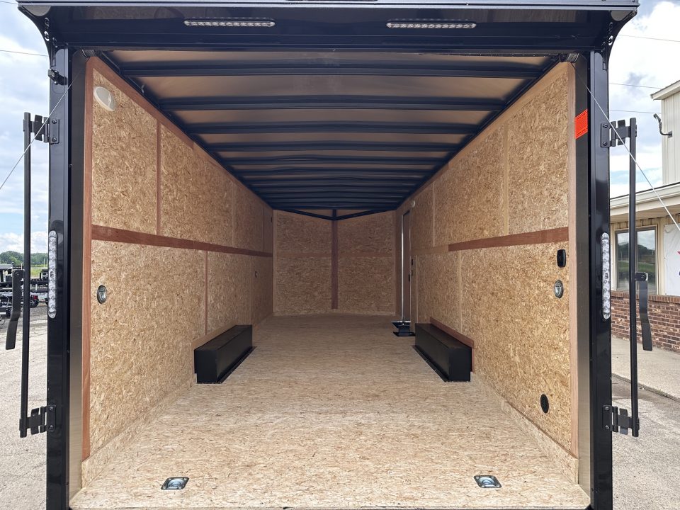 New 2027 US Cargo 8.5x24 Scout V-Nose 10K w/7ft Hgt, Ramp Door & Blackout Pkg Cargo / Enclosed Trailer