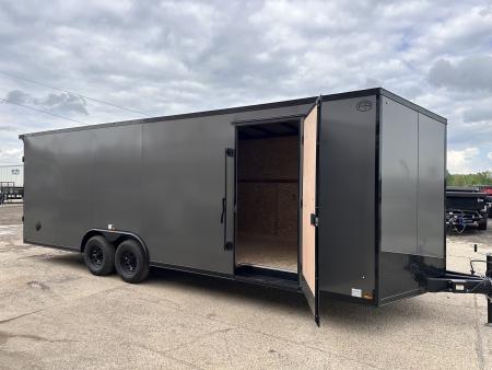 New 2027 US Cargo 8.5x24 Scout V-Nose 10K w/7ft Hgt, Ramp Door & Blackout Pkg Cargo / Enclosed Trailer