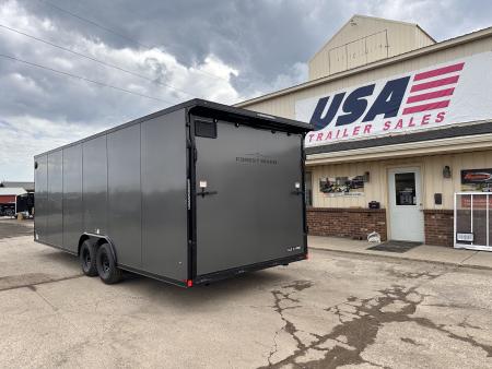 New 2027 US Cargo 8.5x24 Scout V-Nose 10K w/7ft Hgt, Ramp Door & Blackout Pkg Cargo / Enclosed Trailer