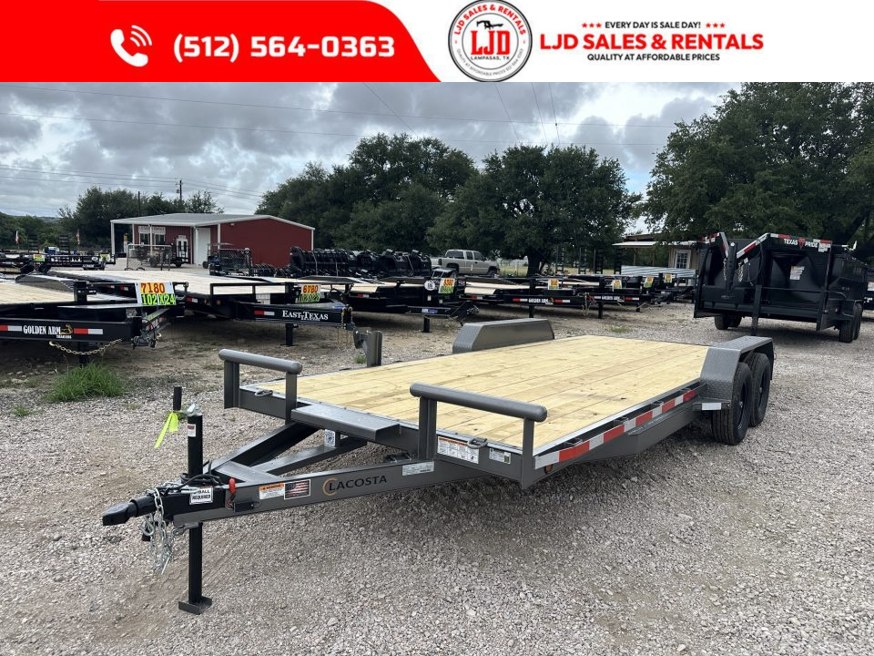 New 2026 Lacosta - 83" x 20' - Car Hauler Trailer - 7k GVWR - SIR