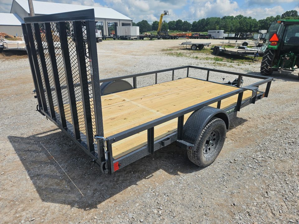 New 2026 Lamar 77X12 SINGLE 3.5K TUBE TOP UTILITY W/4' SPRING GATE & 4" CHANNEL FRAME
