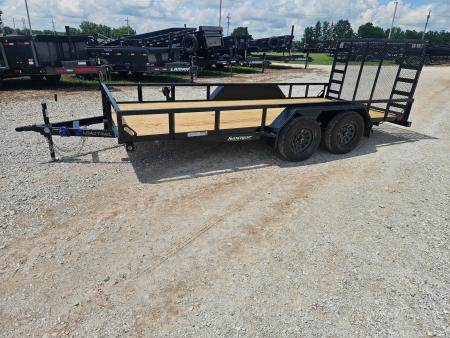 New 2026 Load Trail 83X16 TANDEM 7K UTILITY W/TUBE TOP RAILING & 4' SPRING GATE