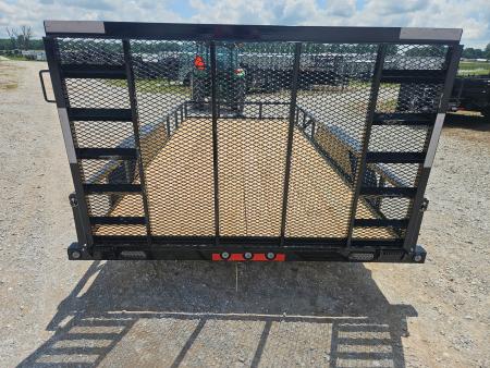 New 2026 Load Trail 83X16 TANDEM 7K UTILITY W/TUBE TOP RAILING & 4' SPRING GATE