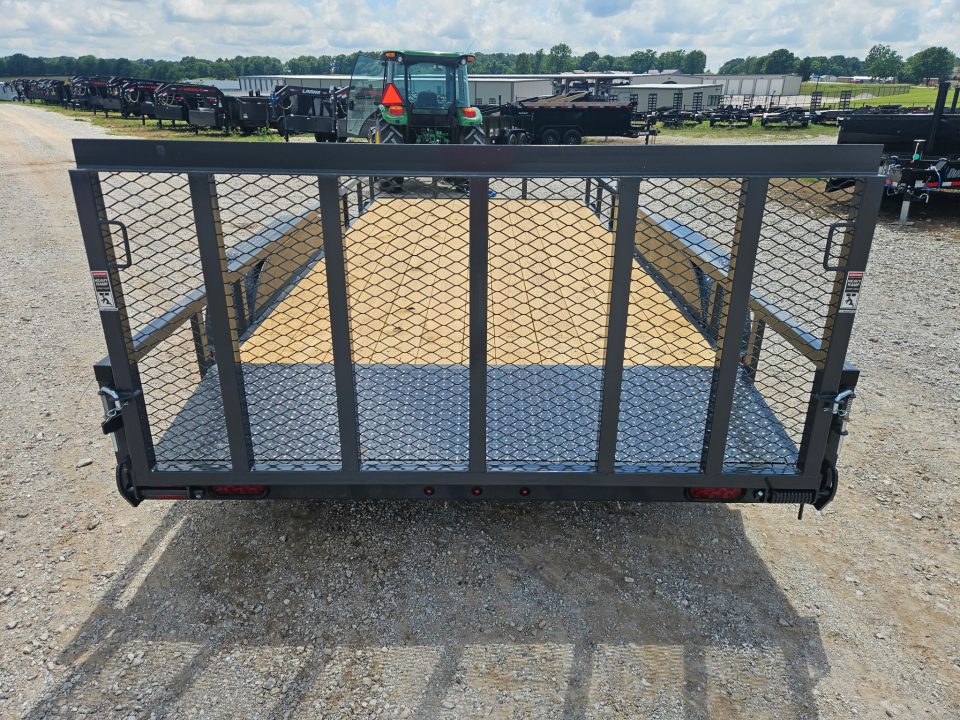 New 2026 Lamar 83X16 TANDEM 7K TUBE TOP UTILITY W/2' STEEL DOVE & 3' SPRING GATE
