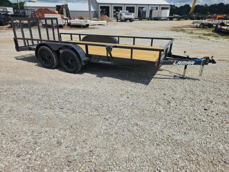 New 2026 Lamar 83X16 TANDEM 7K TUBE TOP UTILITY W/2' STEEL DOVE & 3' SPRING GATE