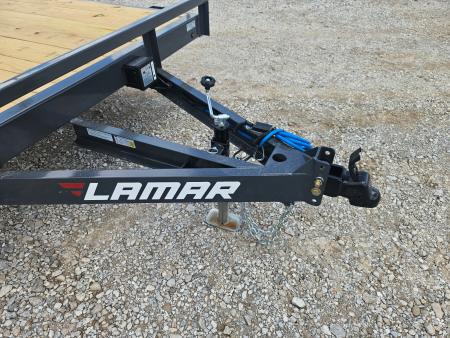 New 2026 Lamar 83X20 TANDEM 7K CAR HAULER W/2' STEEL DOVE & SLIDEOUT RAMPS