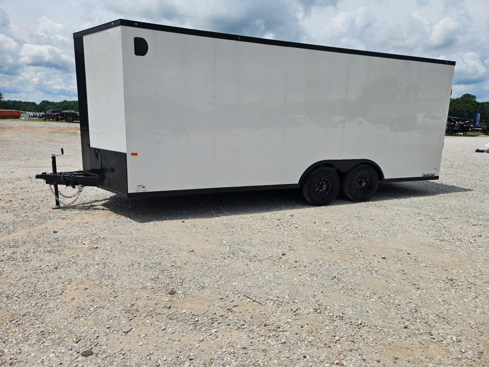 New 2026 Rock Solid 8.5X20 TANDEM 10K CARGO W/BLACKOUT TRIM 7' HEIGHT & RAMP DOOR