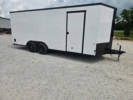 New 2026 Rock Solid 8.5X20 TANDEM 10K CARGO W/BLACKOUT TRIM 7' HEIGHT & RAMP DOOR