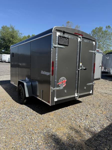 New 2027 Homesteader 6x12 Cargo Trailer - Swing Doors - GRAY