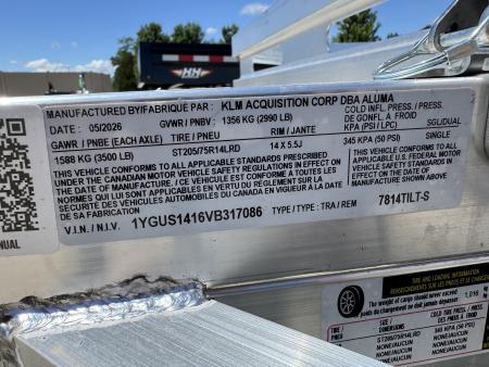 New 2027 Aluma 7814 TILT Utility Trailer