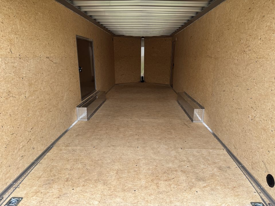 New 2026 E-Z Hauler EZEC8.5X24CH-XLT-P Car Hauler 6 FOOT 10 INCH INTERIOR 4 FOOT ESCAPE DOOR .080 POLY CORE SIDES FREE ALUMINUM WHEEL UPGRADE SUMMER SALE ON NOW