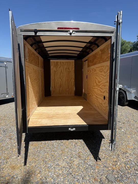 New 2027 Homesteader 6x12 Cargo Trailer - Swing Doors - Silver