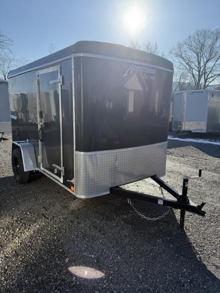 New 2027 Homesteader Trailer 6x12 - BLACK Cargo - Swing Doors