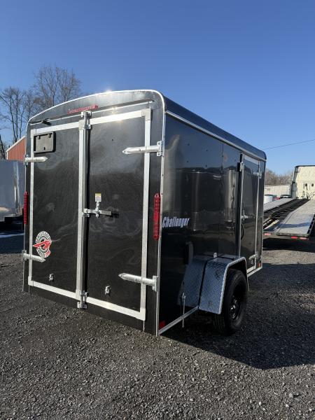 New 2027 Homesteader Trailer 6x12 - BLACK Cargo - Swing Doors