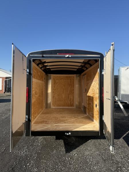 New 2027 Homesteader Trailer 6x12 - BLACK Cargo - Swing Doors