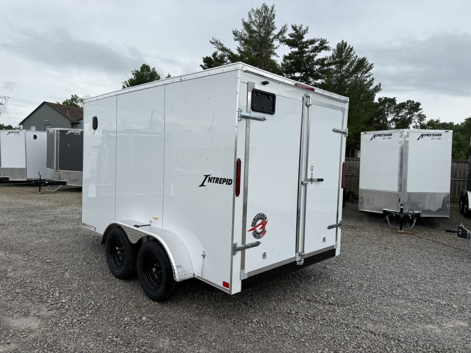 New 2027 Homesteader Trailer 7x12x6'6" Intrepid Swing Door Package Cargo / Enclosed Trailer