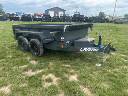 New 2026 Lamar 5x10 Tandem 7K Dump w/ 18" Sides & Slide In Ramps