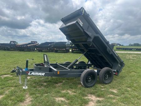New 2026 Lamar 5x10 Tandem 7K Dump w/ 18" Sides & Slide In Ramps