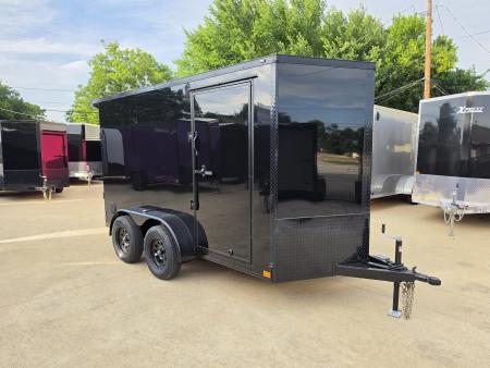 New 2026 New 6x12 TA Screwless Enclosed Trailer | Blackout | Spoiler Package | Barn Doors | .08 Polycor | Dexter Axles | 1146