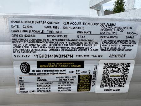 New 2027 Aluma 8214HS TILT Utility Trailer