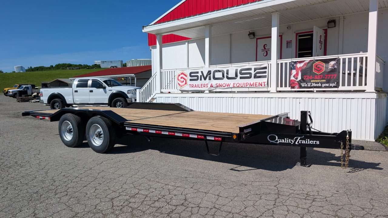 New 2027 Quality 22' (8' + 14') HD Lo Pro Split Tilt Trailer (23000# GVW)