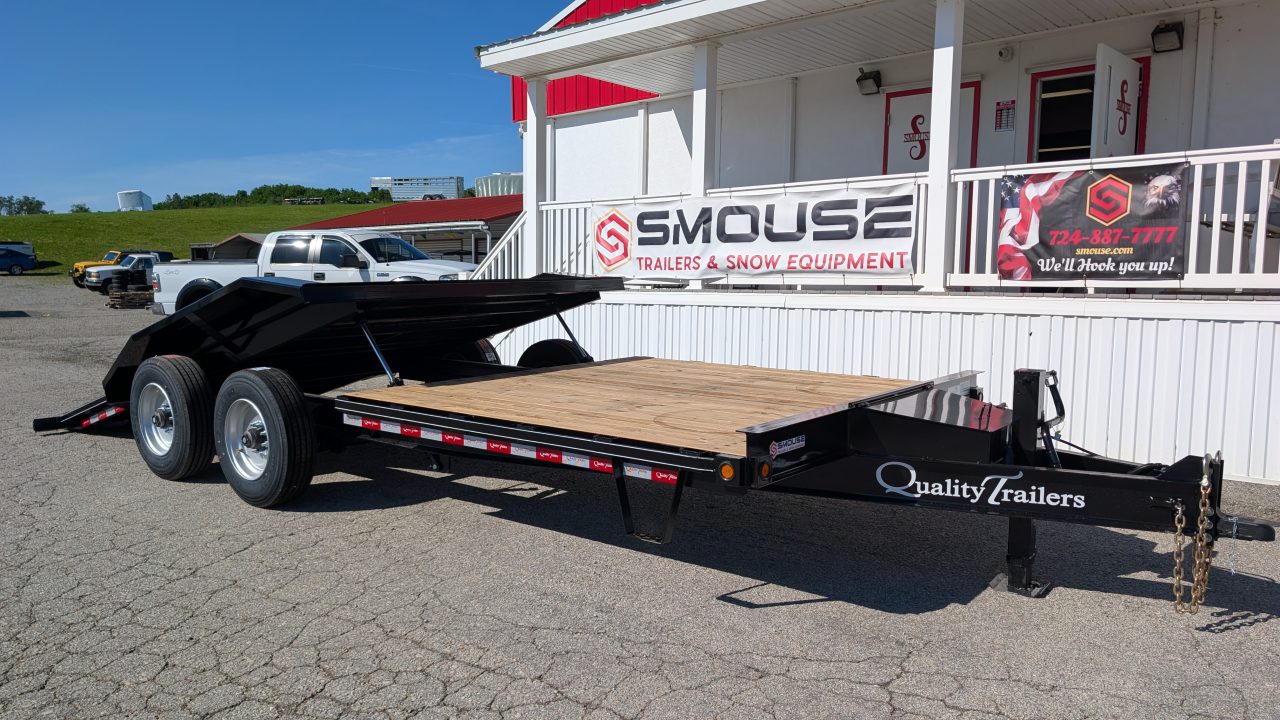 New 2027 Quality 22' (8' + 14') HD Lo Pro Split Tilt Trailer (23000# GVW)