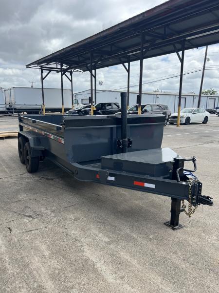 New 2026 Direct Trailer Supply 14'x2'x7' Telescopic 16k Dump Trailer