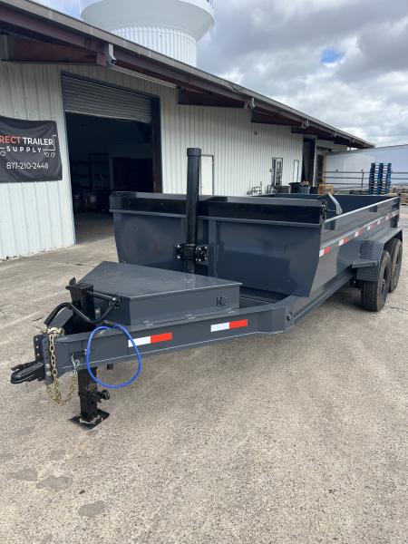 New 2026 Direct Trailer Supply 14'x2'x7' Telescopic 16k Dump Trailer