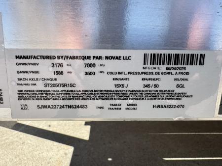 New 2026 H&H Trailers TRSA22 Utility Trailer