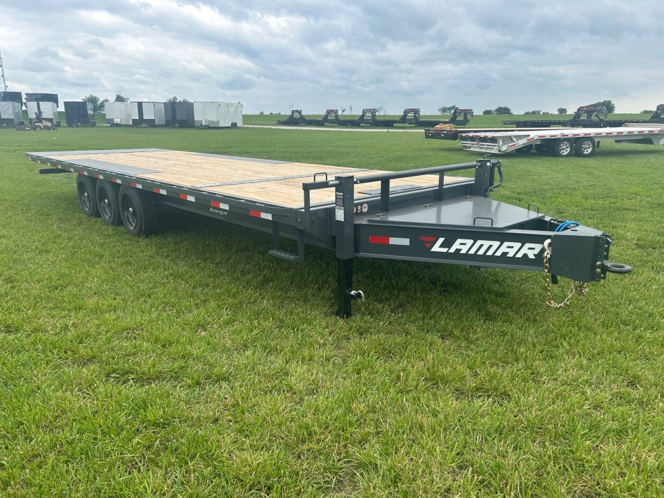 New 2026 Lamar 102x26 Triple 21K Deckover Power Tilt w/ Winch Plate, Tuff Wireless, & 17.5" 16 Ply Tires