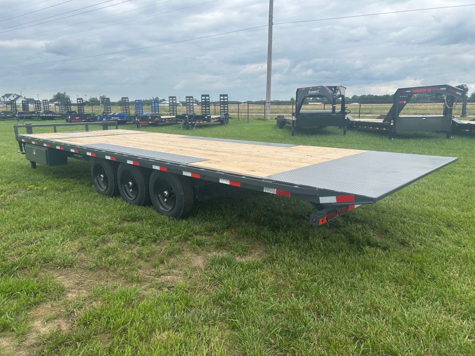 New 2026 Lamar 102x26 Triple 21K Deckover Power Tilt w/ Winch Plate, Tuff Wireless, & 17.5" 16 Ply Tires