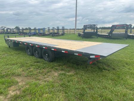 New 2026 Lamar 102x26 Triple 21K Deckover Power Tilt w/ Winch Plate, Tuff Wireless, & 17.5" 16 Ply Tires